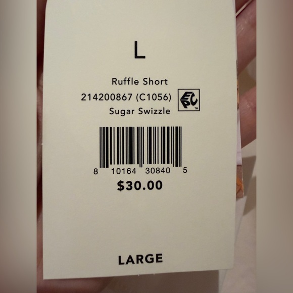 Blogilates Ruffle Shorts Size Large - Picture 7 of 7